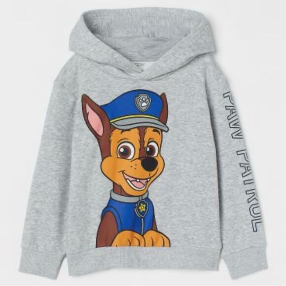 H&M paw patrol hooded sweatshirt grey 6x-7 - Picture 1 of 6